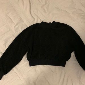 Cropped Sherpa sweatshirt